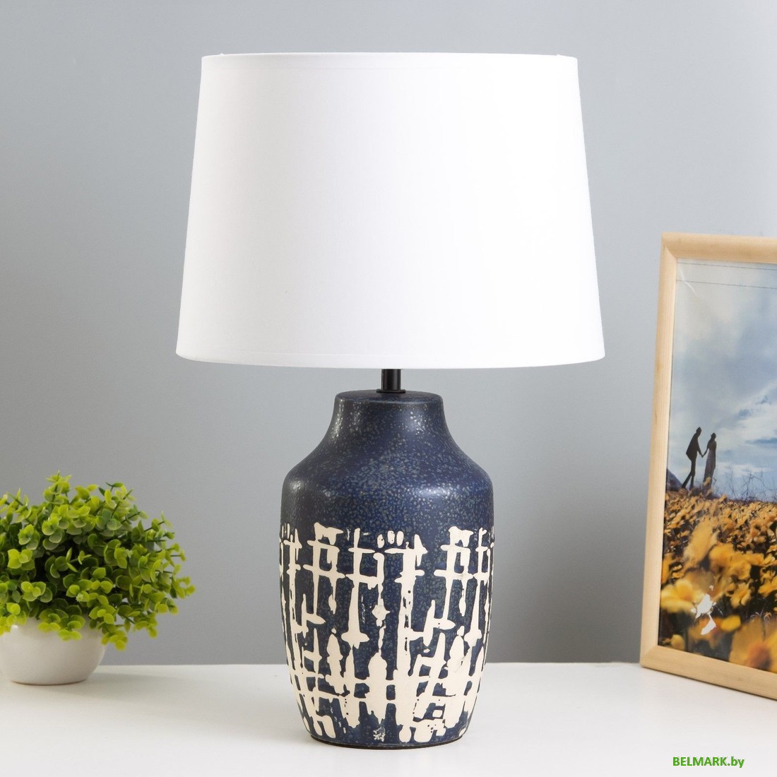 Торшер Risalux Асфея 9642059 (белый/синий) - фото