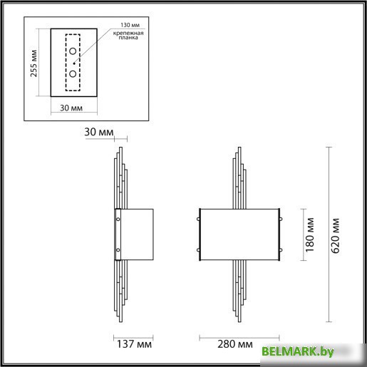 Подвесная люстра Odeon Light Margaret 4895/2WA - фото2