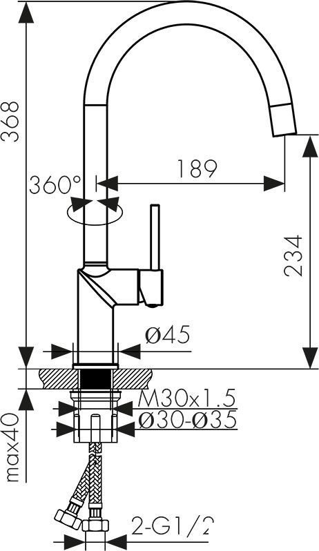 Смеситель Kaiser Vita 43244-3 (шлифованное золото) - фото2