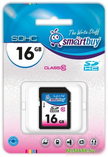 Карта памяти Smart Buy SDHC (Class 10) 16 Гб (SB16GBSDHCCL10) - фото2