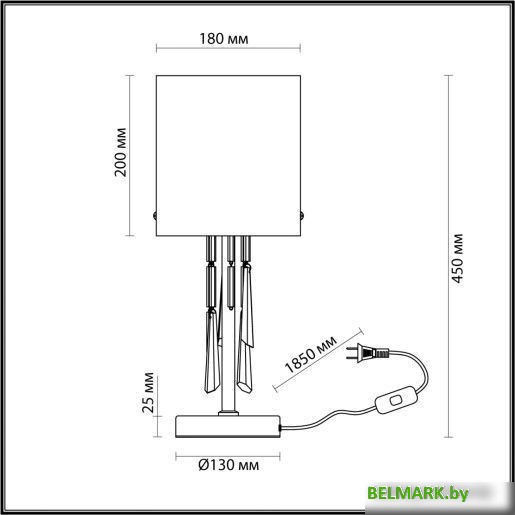 Настольная лампа Odeon Light Nicole 4886/1T - фото2