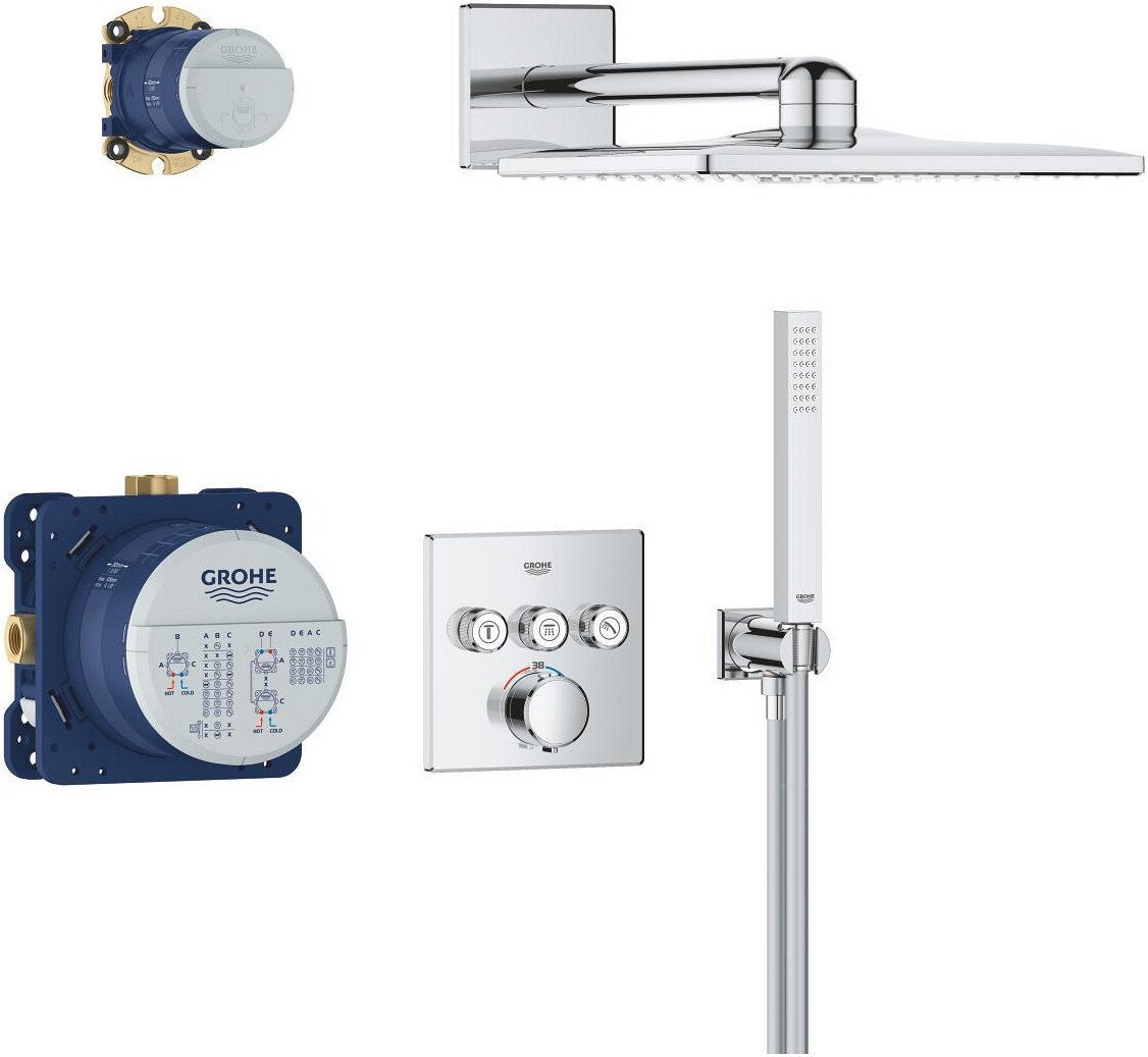 Душевая система Grohe Vitalio SmartActive 310 Cube 34875000 - фото2