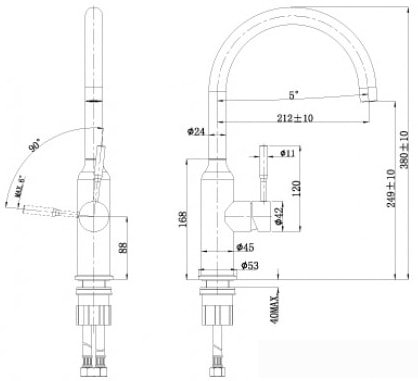 Смеситель Lemark Expert LM5079S - фото2