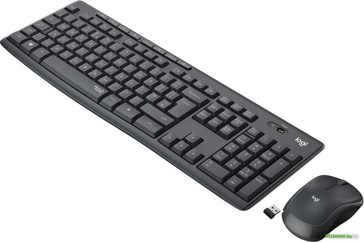 Офисный набор Logitech MK295 Silent Wireless Combo 920-009807 (графитовый) - фото2