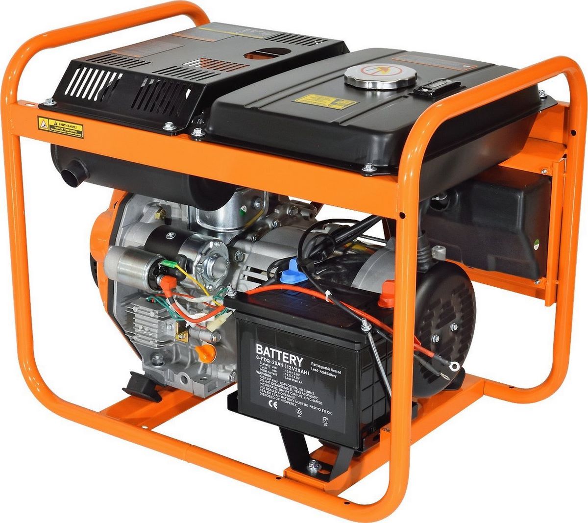 Дизельный генератор Carver PPG-5000DE - фото2