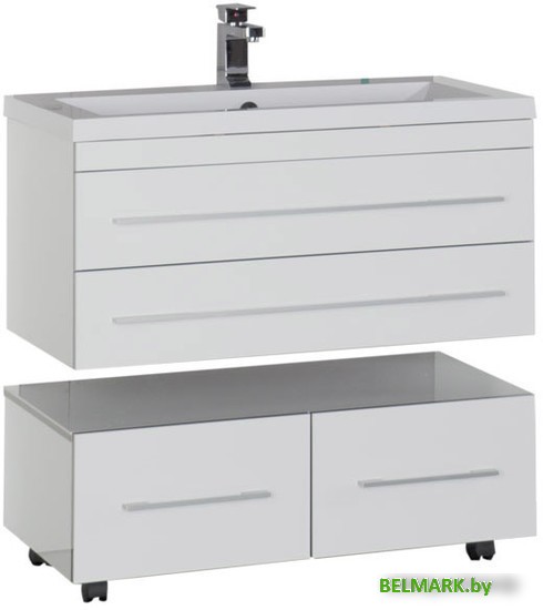 Aquanet Тумба под умывальник Верона 100 (белый) - фото