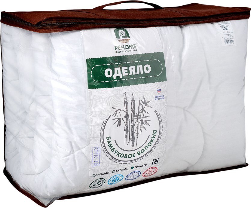 Одеяло Реноме Евро Сатин 14/228 200x220 (бамбук, 300) - фото