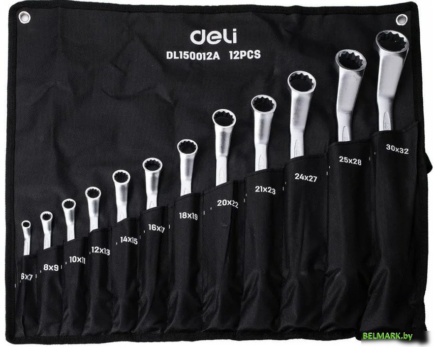 Набор ключей Deli DL150012A (12 предметов) - фото