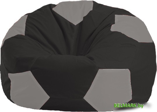 Кресло-мешок Flagman Мяч Стандарт М1.1-473 (черный/серый) - фото