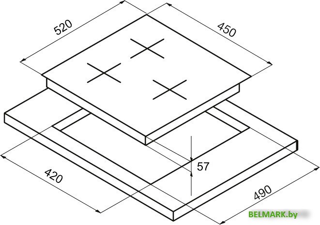 Варочная панель Korting HG 465 CTRB - фото2