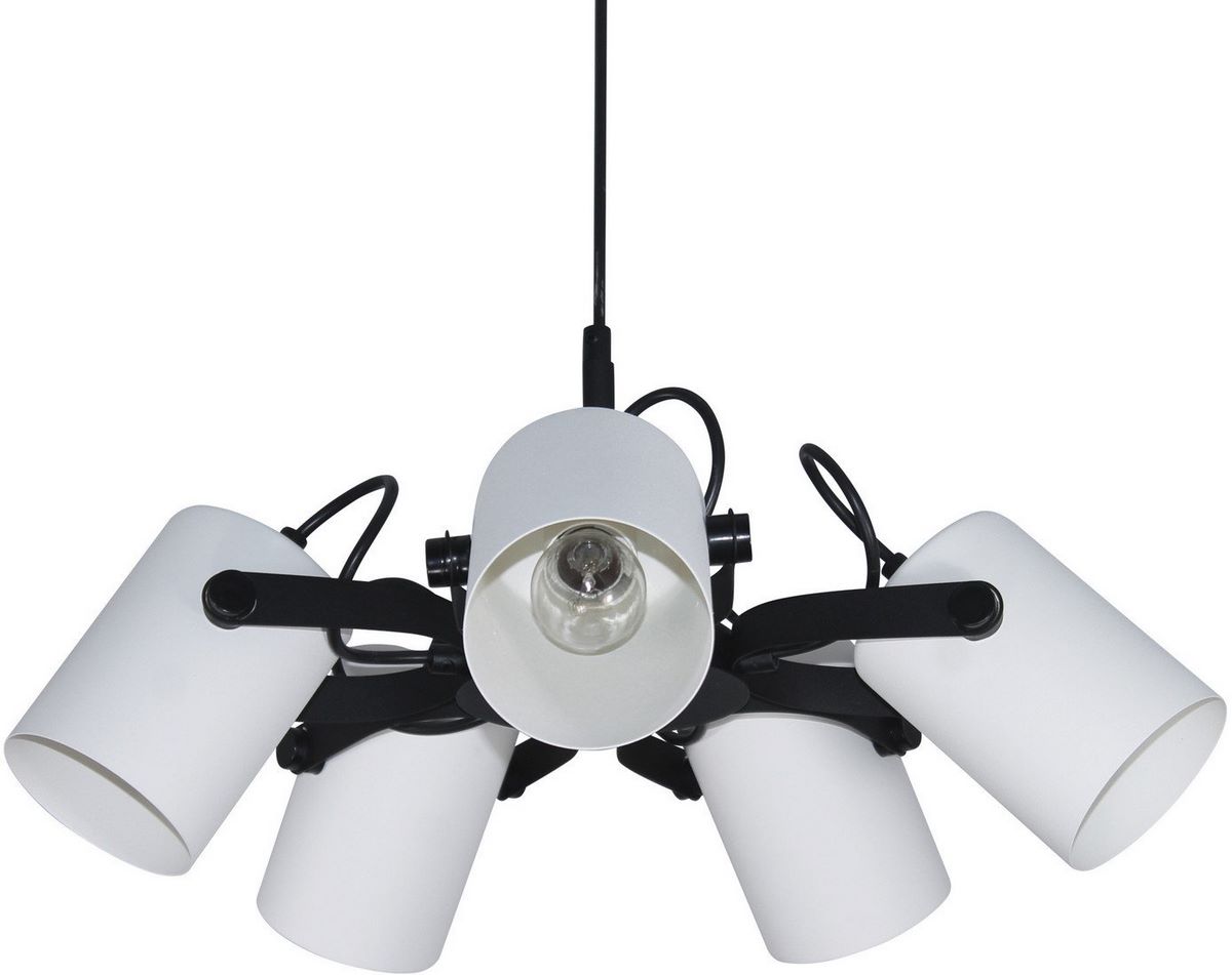 Подвесная люстра Элетех Гамма 251 НСБ 01-5х60-140 1005405349 (черно-белый муар) - фото2