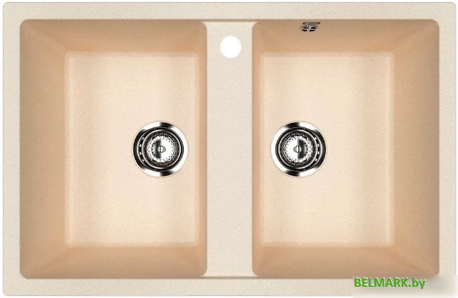 Кухонная мойка Ulgran U-608 (328 бежевый) - фото