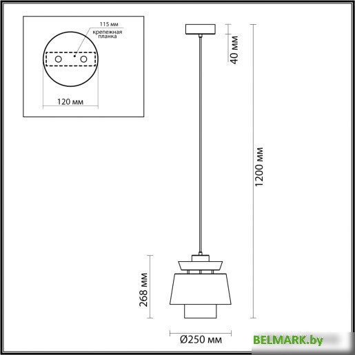 Подвесная люстра Odeon Light Kressa 4992/1A - фото2