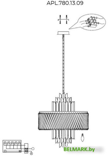 Подвесная люстра Aployt APL.780.13.09 - фото2