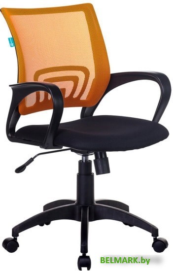 Кресло Бюрократ CH-695N/OR/TW-11 (черный/оранжевый) - фото