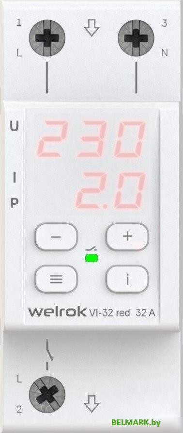 Реле напряжения Welrok VI-32 red - фото2