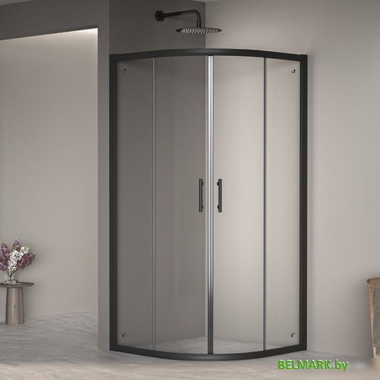 Душевой уголок RGW PA-51B 02085199-14 90x90 (черный/прозрачное стекло) - фото
