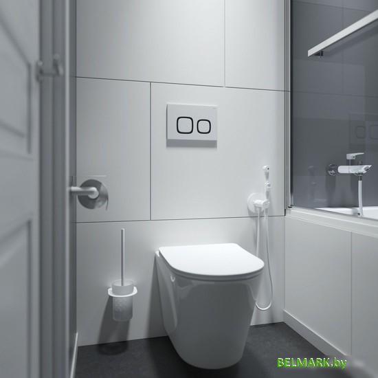 Панель смыва IDDIS Unisteel UNI04WBi77 (матовый белый) - фото2