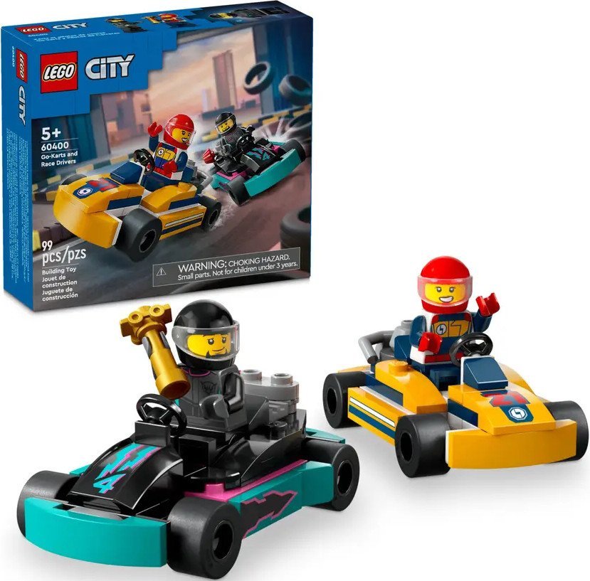 Конструктор LEGO City 60400 Картинг и гонщики - фото2