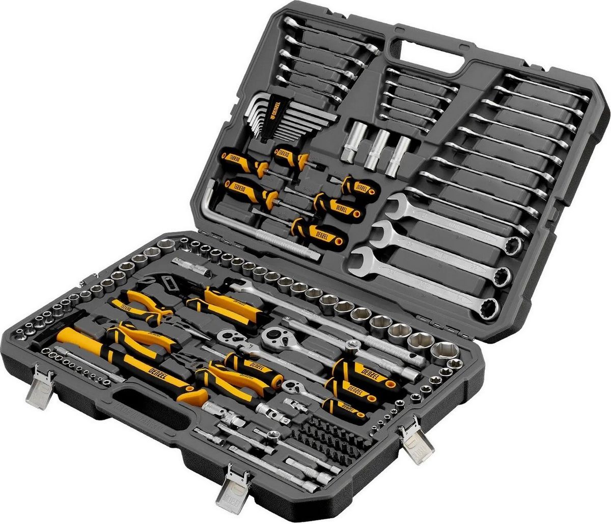 Универсальный набор инструментов Denzel 15805 (144 предмета) - фото