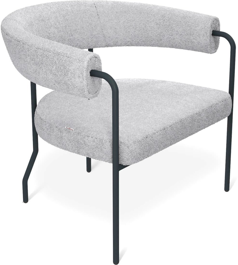 Интерьерное кресло Sheffilton SHT-AMS120 (светло-серый/антрацит) - фото