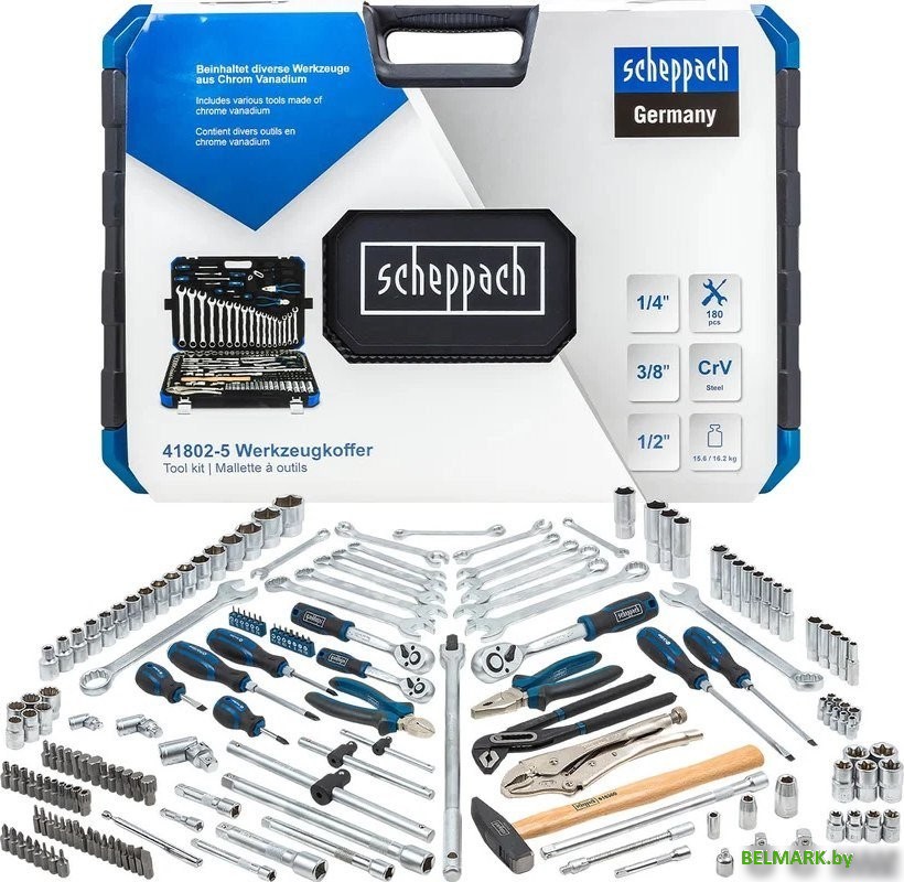 Набор домашнего мастера Scheppach Sch-41802-5 (180 предметов) - фото