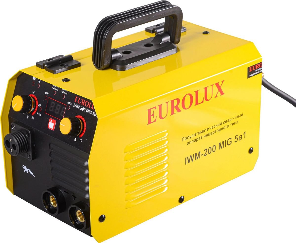 Сварочный инвертор Eurolux IWM-200 MIG 5в1 65/180 - фото2
