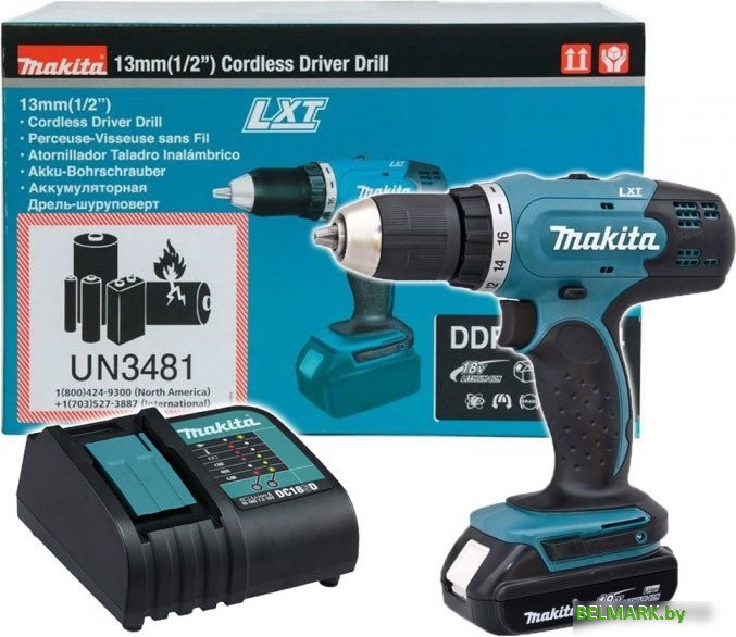 Дрель-шуруповерт Makita DDF453SYX5 (с 1-им АКБ) - фото
