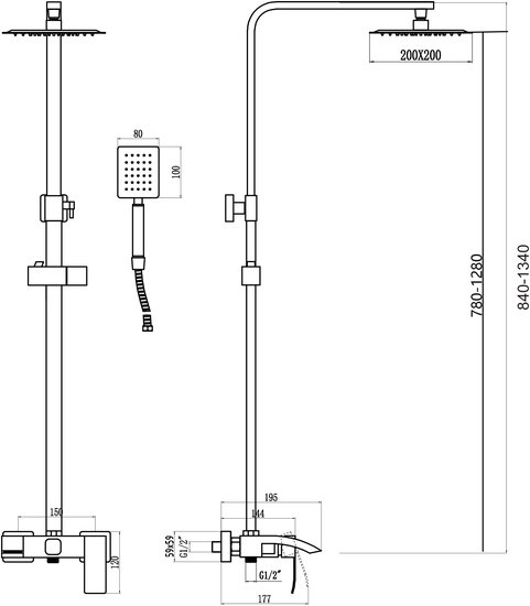 Душевая система Fmark FS8645 - фото2