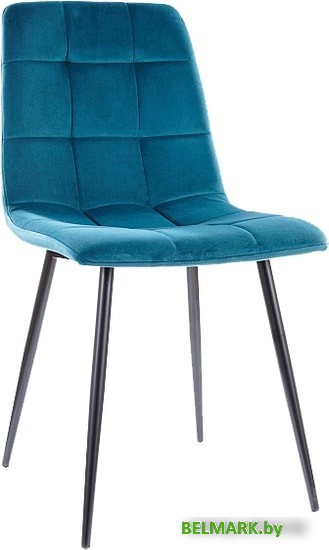 Стул Signal Mila Velvet (bluvel 85 бирюзовый/черный) - фото