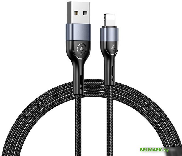 Кабель Usams U55 Lightning US-SJ448 (черный) - фото