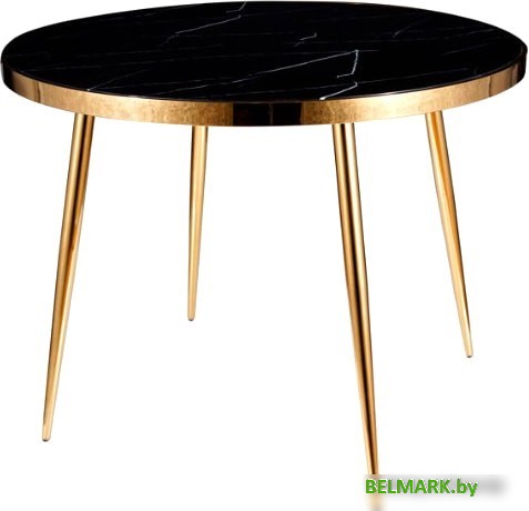 Кухонный стол Signal Calvin 100 (черный/золотой) - фото
