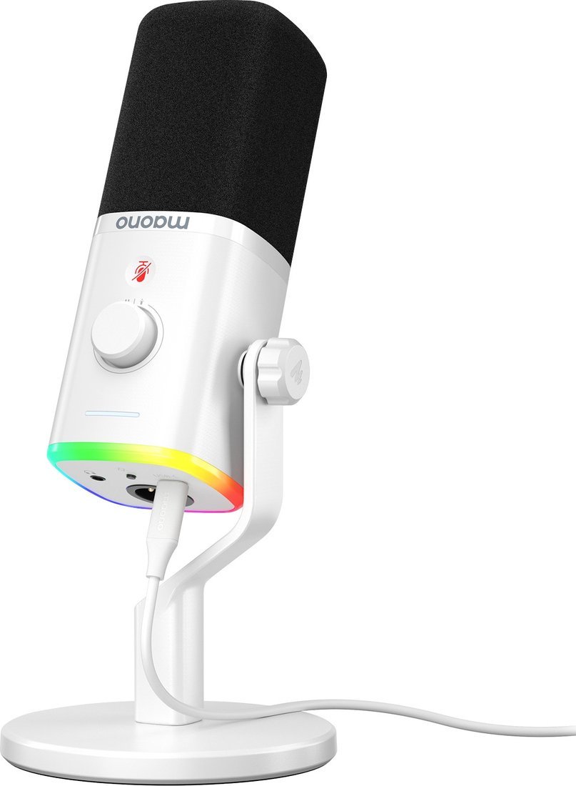 Проводной микрофон Maono PD100X (белый) - фото