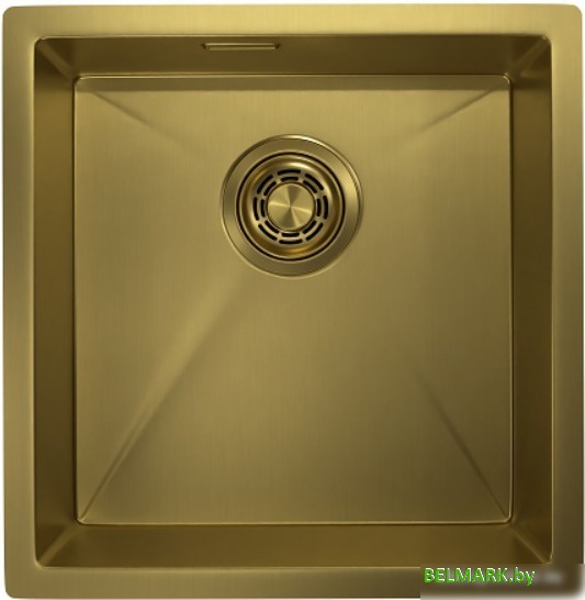 Кухонная мойка Granula GR-4445U (золото сатин) - фото