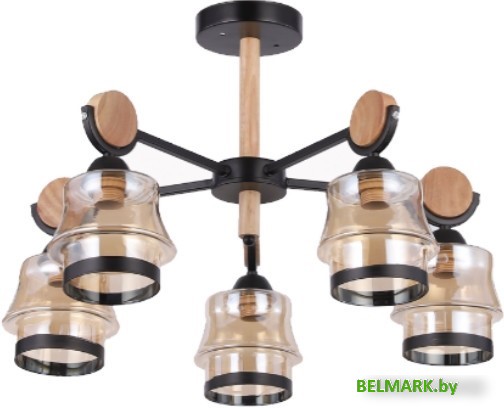 Люстра средней высоты Mirastyle WX-8008/5 BK+BWD - фото