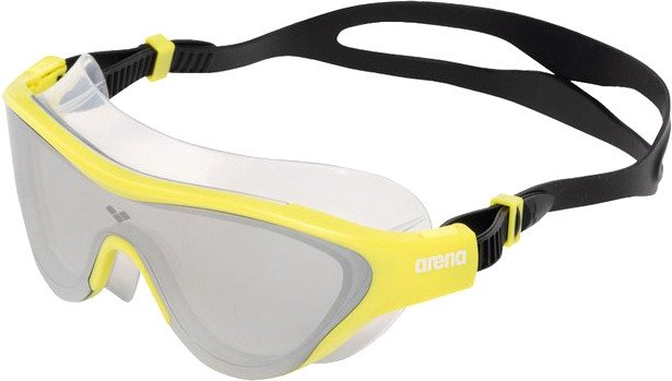 Очки для плавания ARENA The One Mask Mirror 004308 104 (желтый/черный) - фото