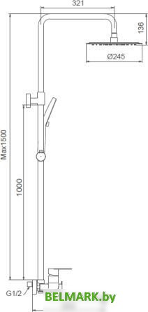 Душевая система FRAP F24806-9 - фото2