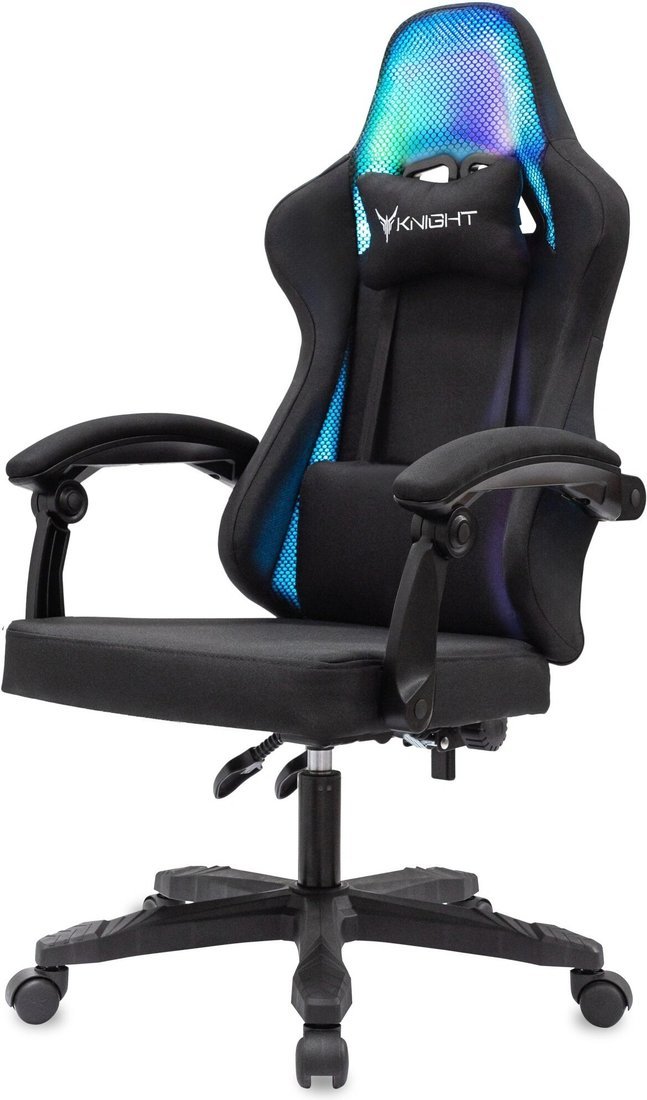 Игровое (геймерское) кресло Knight Wolf RGB (черный) - фото2