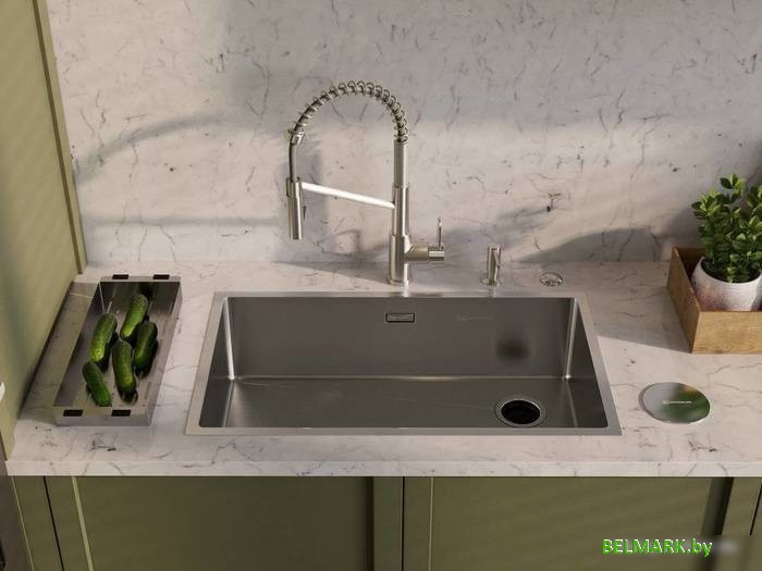 Кухонная мойка Omoikiri TAKI 74-U/IF SIDE IN (нержавеющая сталь) - фото2