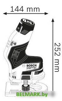 Кромочно-петельный фрезер Bosch GKF 12V-8 Professional 06016B0002 (без АКБ и кейса) - фото2