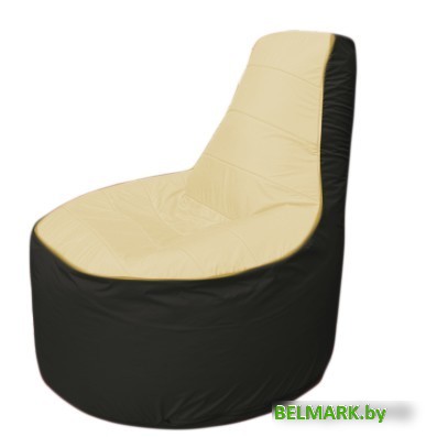 Кресло-мешок Flagman Трон Т1.1-2024 (бежевый/черный) - фото