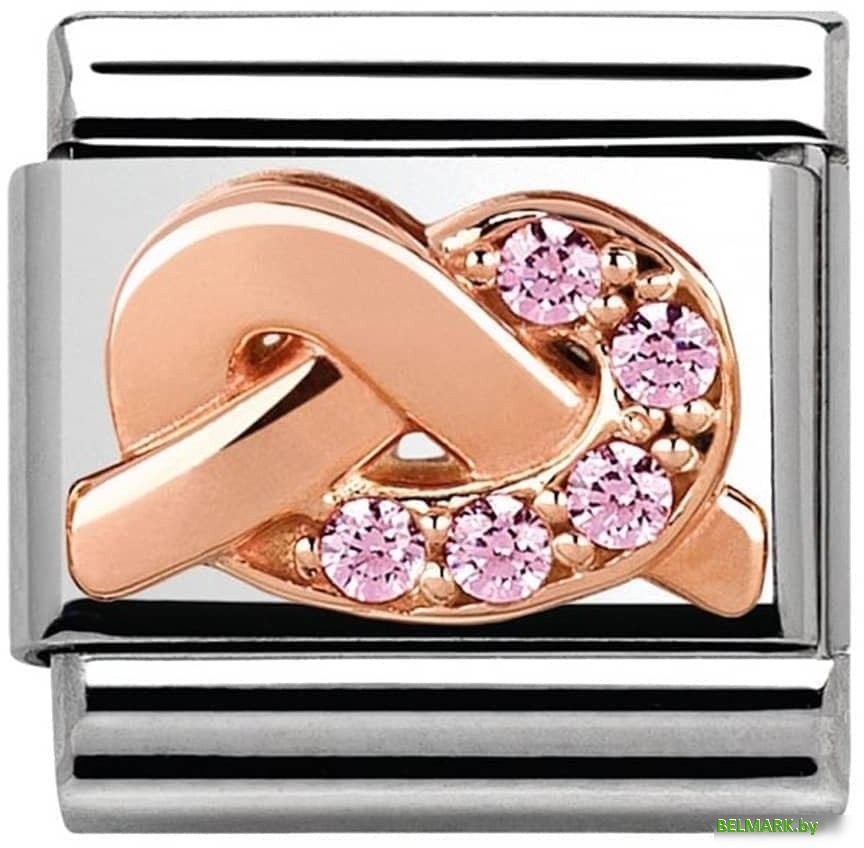 Звено для браслета NominatioN Розовый узел 430302/07 - фото