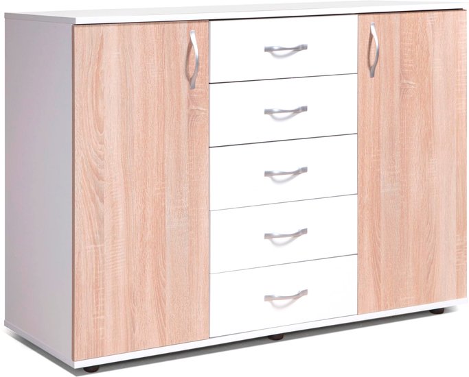 Комод Мебель-класс Мюнхен (белый/дуб сонома) - фото