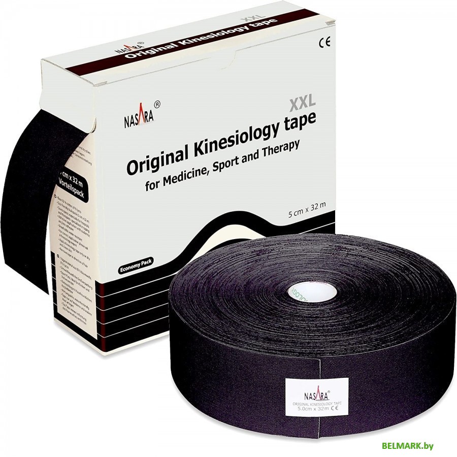 Тейп Nasara Kinesiology Tape NR81469 (черный) - фото2