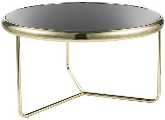 Журнальный столик Signal Scarlet (черный/золотой) - фото
