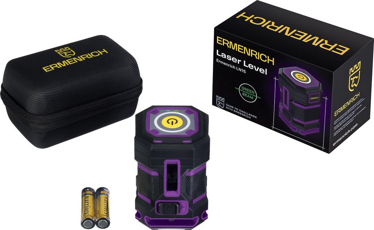 Лазерный нивелир Ermenrich PLUS LN15 84650 - фото2