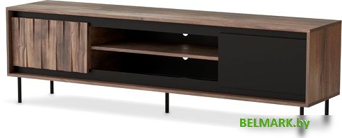 Тумба Halmar Swing RTV-1 (орех/черный) - фото