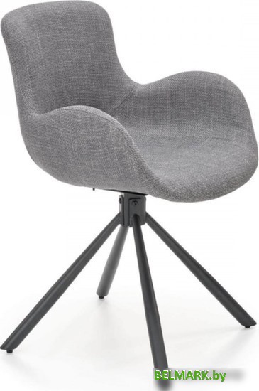 Стул с подлокотниками Halmar K475 (серый/черный) - фото