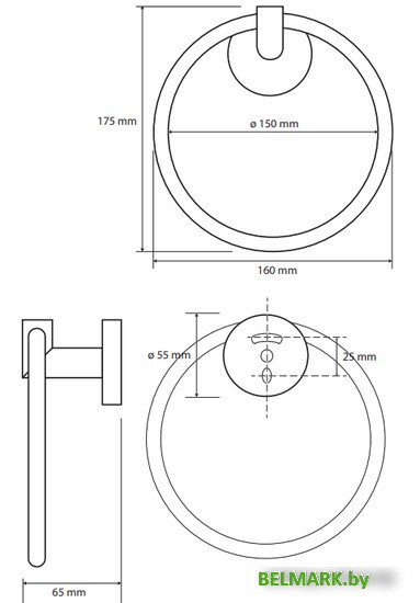 Держатель для полотенца Bemeta Omega 104204062 - фото2