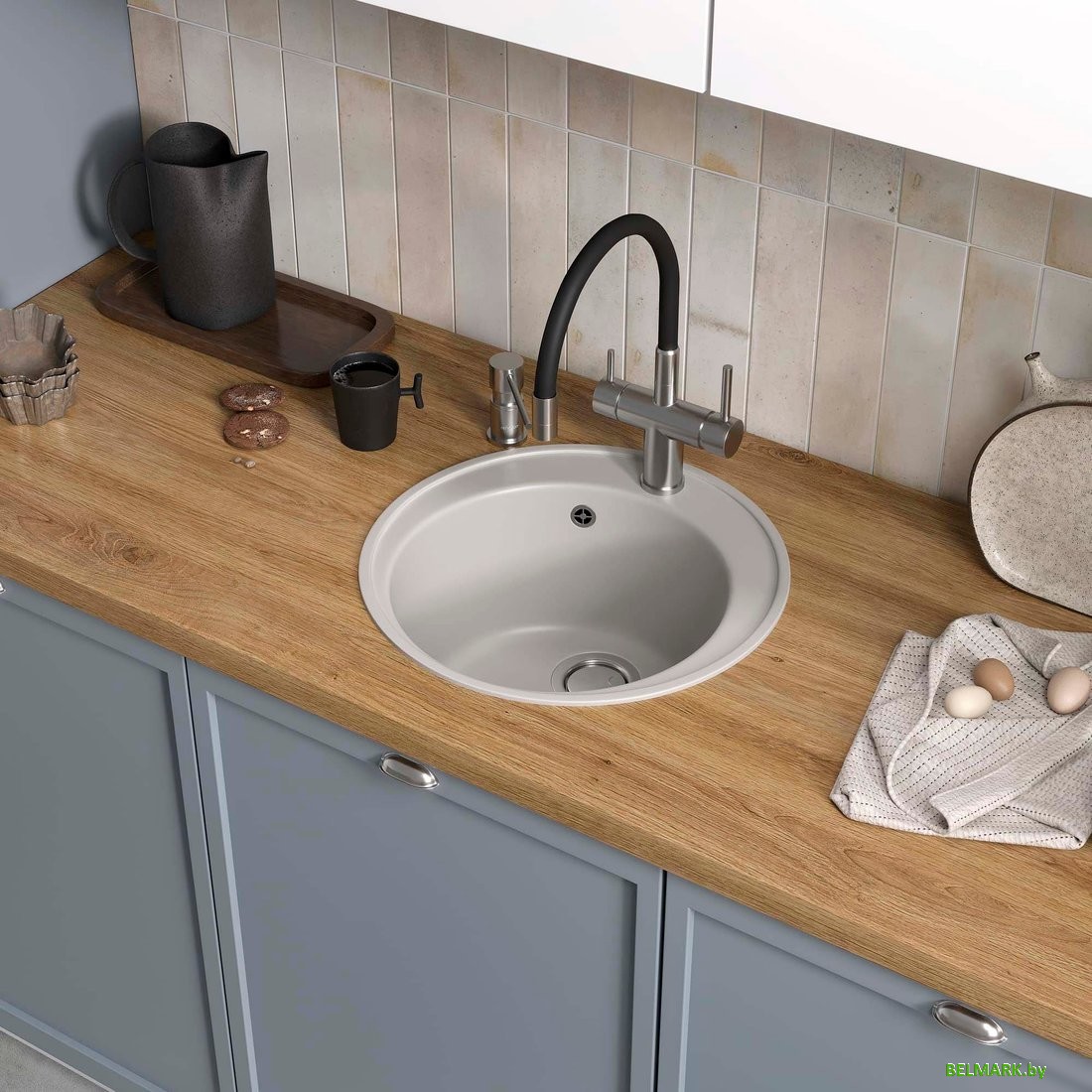 Кухонная мойка Reflexion Arena RF0148GR - фото